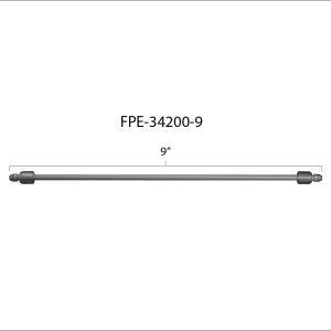 9 Inch High Pressure Fuel Line 8mm x 3.5mm Line M14 x 1.5 Nuts Fleece Performance