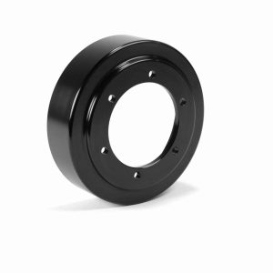 Billet Aluminum Fan Drive Pulley Black Anodized Finish Fleece Performance